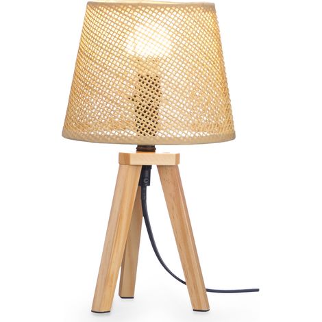 Nachttischlampe Boho NATURAL, 32 cm