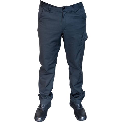 Pantalon multipoches stretch noir avec renforts genoux (t36)- AP 7301 - CLAS Equipements (1/3)
