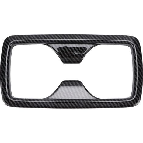 Porte-gobelet d'eau arrière, garniture de cadre de panneau en Fiber de carbone, décor de remplacement pour RAV4 2019 – 2021 (1/5)