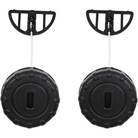 Lot de 2 bouchons de réservoir d'huile pour tronçonneuse STIHL MS180 MS170 018 017 MS 180 170 Pièces de rechange pour tronçonneuse (1/5)