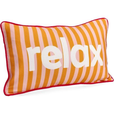 Bizzotto cuscino Karera Relax beige/arancione cm 30x50