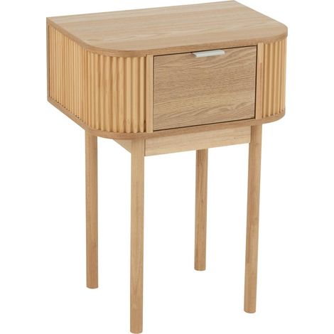 Table de Chevet en Bois "Alta" 67cm Naturel