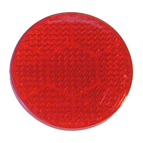 Catadioptre Rouge Adhesif - Diam 54 mm