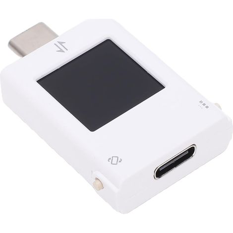 Power Tester, Multi-Protocol Fast Charger Tester with 4-Axis Rotating Colour Screen and Maximum Data Logging, for Chargers, Phones (B10 White) (1/5)