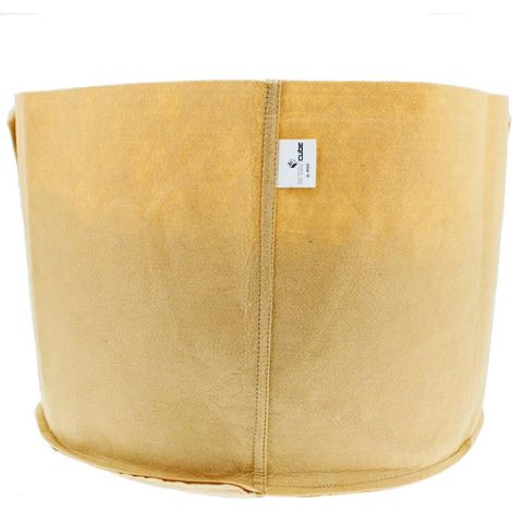 Pot textile 150 litres - GREENCUBE- Couleur sable