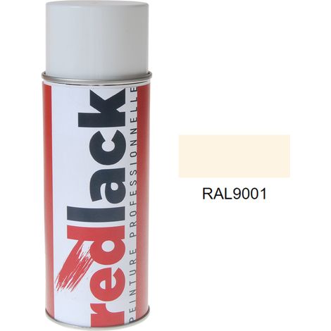 Aérosol de peinture – RAL 9001 Blanc crème – Satiné – multisupport – Redlack