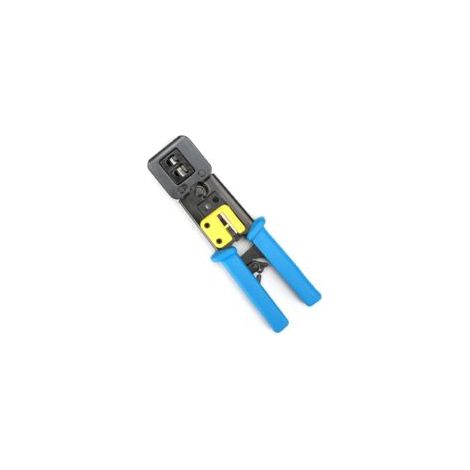 EZ Pass Through Strumento professionale per crimpatura - Pinza crimpatrice a cricchetto - Spellafili per vecchi connettori Internet - Crezuo