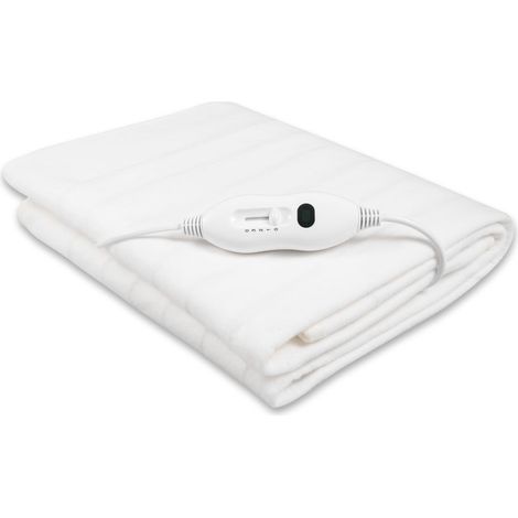 Northix Satin coperta riscaldata bianca 150x80 cm (1/2)