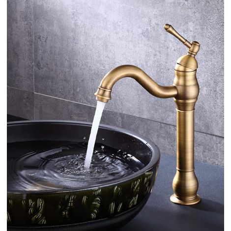 Hoch Bad Wasserhahn Einhebel MischbatterieArmatur 360 Schwenkbar Waschtischbatterie piel (1/5)