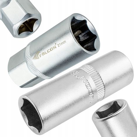 Presa per candele di accensione esagonale 1/2" 21mm 6 punti (1/5)