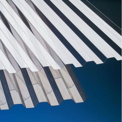 Polycarbonat Wellplatte Trapez 76/18 bronze 2000x1040x0,8 mm
