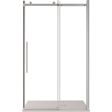 Porta Parete Doccia 100 cm 1 Anta Scorrevole in Cristallo Trasparente 8mm H195 Bonussi Selina (1/5)