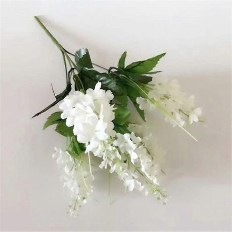Décoration florale artificielle pour mariage et maison, jacinthe au toucher réalisteblanc (1/5)