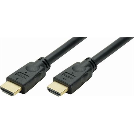 ERARD - 727881 - Cordon HDMI A M/M - PERFORM - 4K/60ips HDR 4:4:4 - gaine pvc noire - OR - 3m