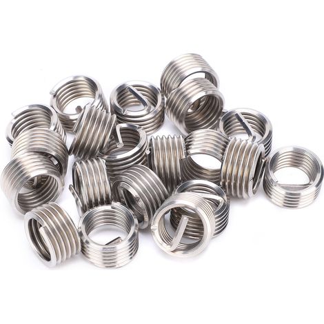 Écrous de réparation en acier inoxydable M14x21D, 20 pièces d'inserts filetés mâle-femelle, outil de réduction pour fixation. (1/5)