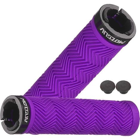 Poignées de guidon de vélo en caoutchouc souple, résistantes à la poussière, pour VTT - Bonnes poignées de vélo (1/5)