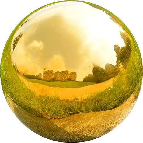 Wetterfeste Edelstahl-Dekorkugeln – JINFGERNE – Durchmesser 76 bis 138 mm – Ideal für Gärten, Höfe und Terrassen, eleganter Reflexionseffekt (1/5)
