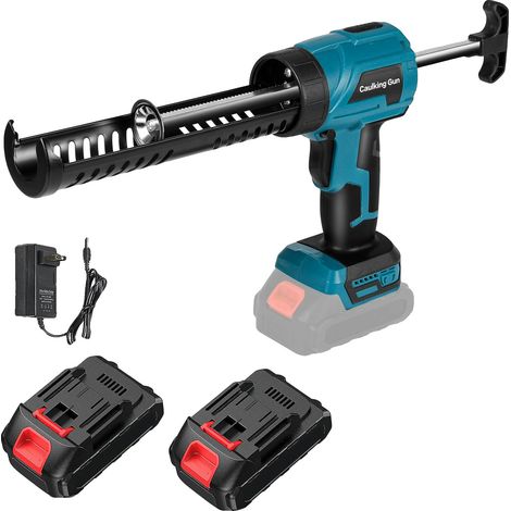 Pistolet à calfeutrer, réglage à 4 vitesses, batterie lithium-ion, 2 Batteries (1/2)