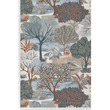 Papier peint Nature Bleu Allure Lutèce (1/2)