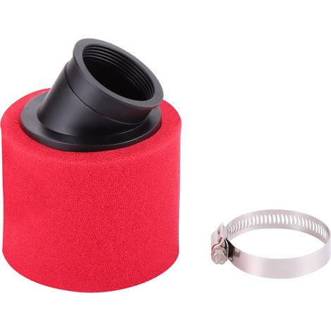 [2-Pack] 48mm dual-layer red sponge air filters, compatible with off-road motorcycles and ATVs. High-performance universal filter set.--DTEKGAZ