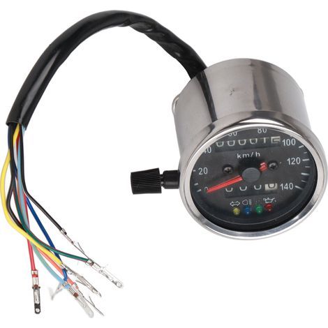 Tachimetro per moto, preciso, retroilluminazione a LED, 65 mm, impermeabile, per veicoli (1/5)