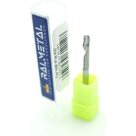 Fresa VHM a 1 tagliente per PVC e legno 3.175 x 17 x 38 (1/3)