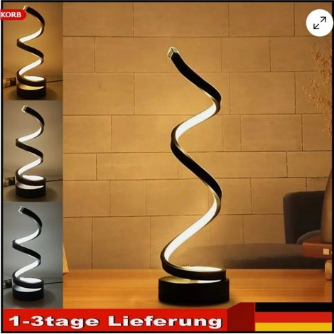 dirigéLampe de table spirale-Lampe de table moderne-Intensité variable