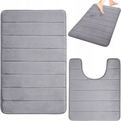Set di 2 tappetini da bagno in microfibra (1/5)