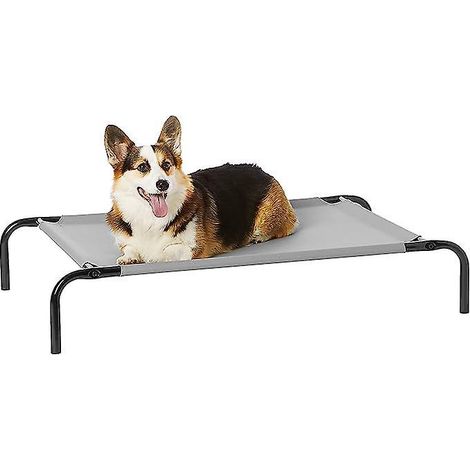 lit D'extrieur Pour Chien, Lit Surlev Pour Chien, Lit Pour Animaux De Compagnie - Medium, Tissu, Noir Taille : 1026522cm (1/5)