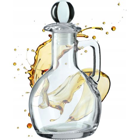 KADAX Olivenöl-Essigflasche, 100 ml, mit Ölspender aus Glas, 2er-Set (1/5)