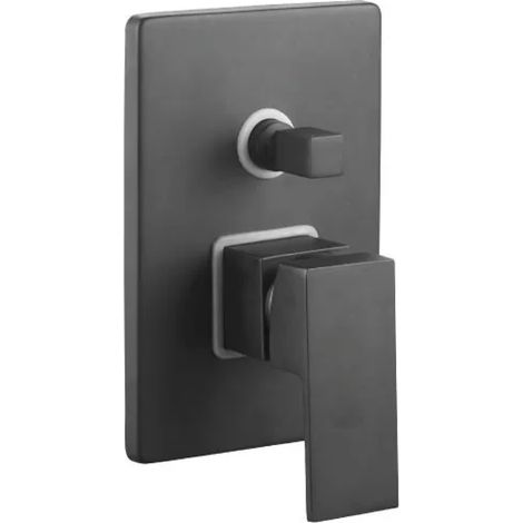 RUBINETTO MISCELATORE MONOCOMANDO INCASSO DOCCIA NERO OPACO SERIE GREEN 2.0 1/2 - NERO OPACO    Idroweb