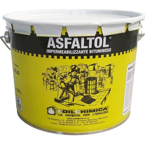 4 x ASFALTO A FREDDO ASFALTOL DA 3,0 KG IMPERMEABILIZ