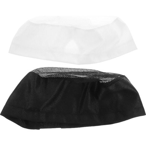Lot de 2 toques de chef unisexes noires pour hommes et femmes (1/5)