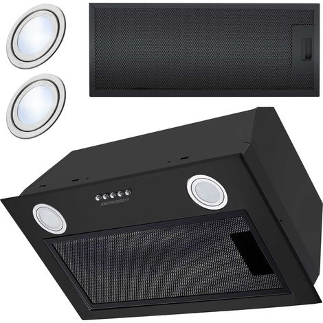 Campana extractora empotrada 60 cm – Acero inoxidable – Iluminación LED de bajo consumo – Filtro de grasa de 5 capas (1/5)