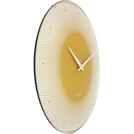 Grande Horloge Murale Silencieuse 50 cm en Verre Bombé et Plastique Design Moderne - PANGIVO (1/5)