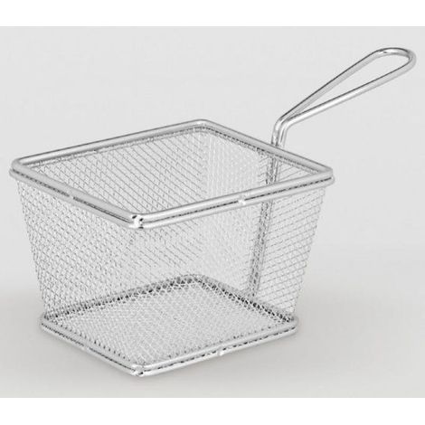 FPLUS cestillo fritos inox rectangular , Inoxidable - 10 x 12 x 8 cm