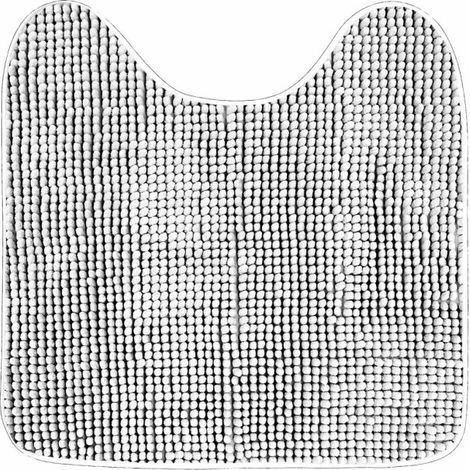 Tapis Contour WC "Sweety" 45x45cm Blanc (1/2)