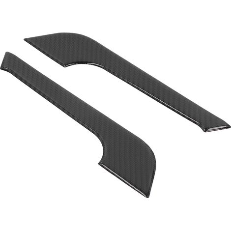 2 Stück Mittelkonsolen-Getränkehalter-Abdeckung aus Kohlefaser, passend für Dodge Charger 2011-2014 (1/5)