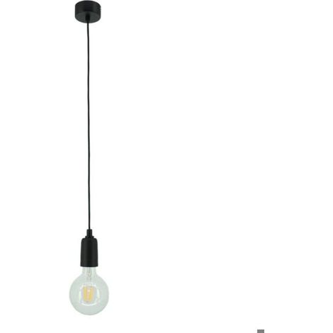 Suspension - Metal - Noir - E27 - Réglable en Hauteur - Pour Intérieur - 1 Pièce (1/4)