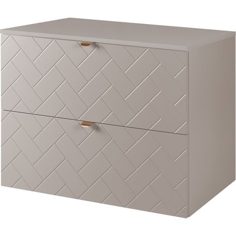 Mobile da bagno, Cashmere, 80 x 57 x 46 cm, Maniglie Dorate (1/5)