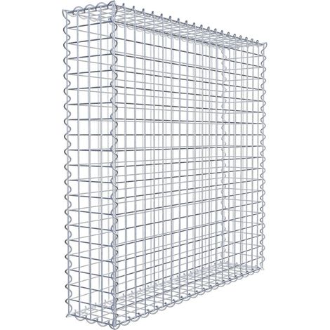Gabiondeco - Gabion 100 cm x 100 cm x 20 cm (L x H x P). mailles 5 x 5 cm. Spirale - Made in Germany (1/6)