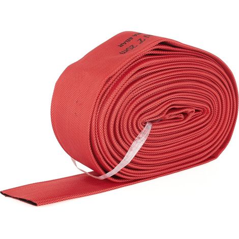 Roter Gurtschlauch /Feuerwehrschlauch / 2" 20 m (ohne Enden) (5) (1/2)