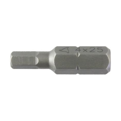 Inserto esagono LTI incassato in acciaio attacco 1/4" lunghezza 25 mm diametro 5 mm per avvitatori (1/2)