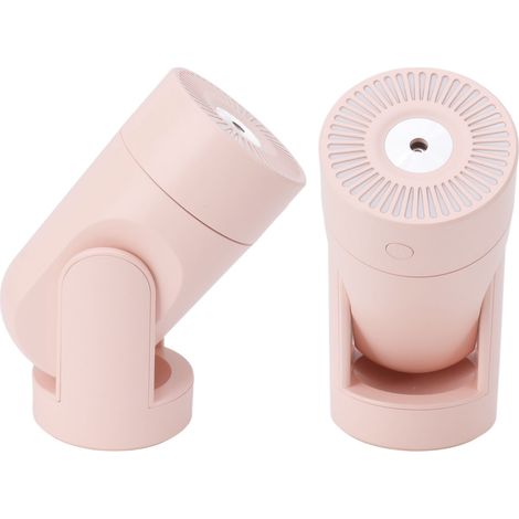 Mini humidificateur portable à brumisation automatique par vibration de la tête, USB, rose, pour chambre ou bureau (1/5)
