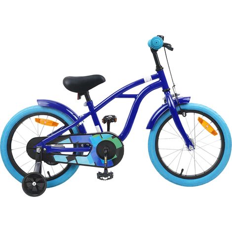 Teenpull – Kinderfahrrad 16 Zoll für 4-6 Jahre alt Dunkelblau (1/5)
