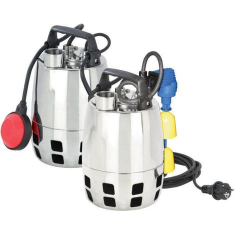 Pompe de relevage Calpeda tout inox GXVM256 0,25 KW - Monophasé 220V - Jusqu'à 10.2 M3/H - Livrée avec condensateur, flotteur réglable et un câble d'alimentation - Relevage d'eaux claires légèrement c