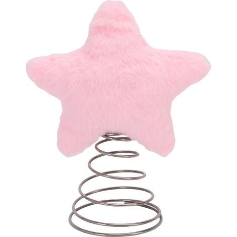Décoration de sommet d'arbre de noël, Adorable étoile en peluche, pour fête, bureau, décoration de la maison, Roseate (1/5)