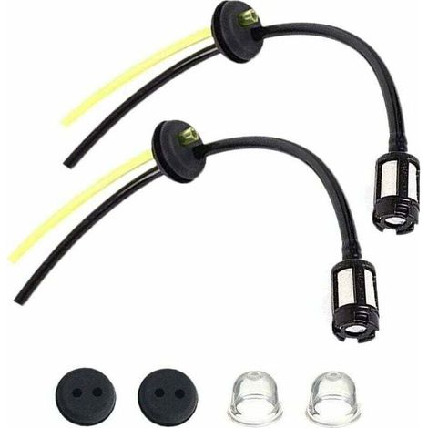 Universal fuel filter set with sealing tube for hedge trimmers, brush cutters and branch shears. (1/4)