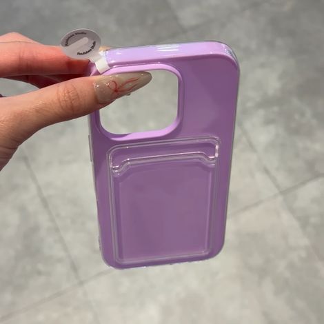 Coque pour iPhone 14 Pro Max (violet) avec emplacement pour carte SIM 2 en 1, en TPU et PC.