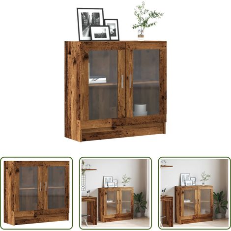 Armoire ancienne - Meuble vieux bois 82,5x30,5x80 cm bois d'ingénierie (1/5)